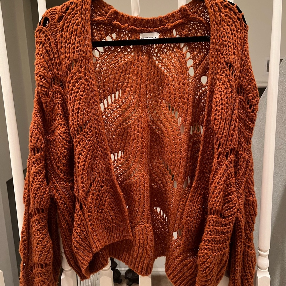 Chunky knit cardigan
